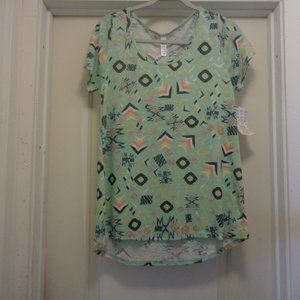 LULUROE MODERNIST CLASSIC TEE BLOUSE NWT XS